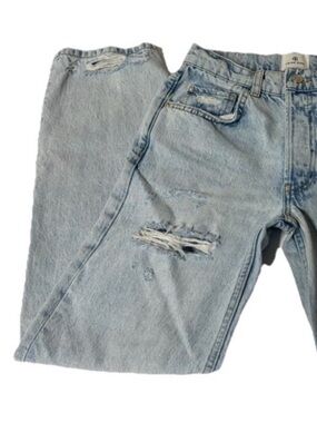 Anine Bing Kate Jeans in Destructed Bleached Blue